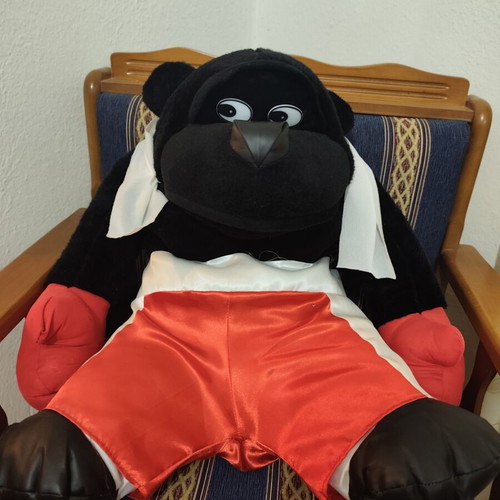 Boxer bear plush toy, large