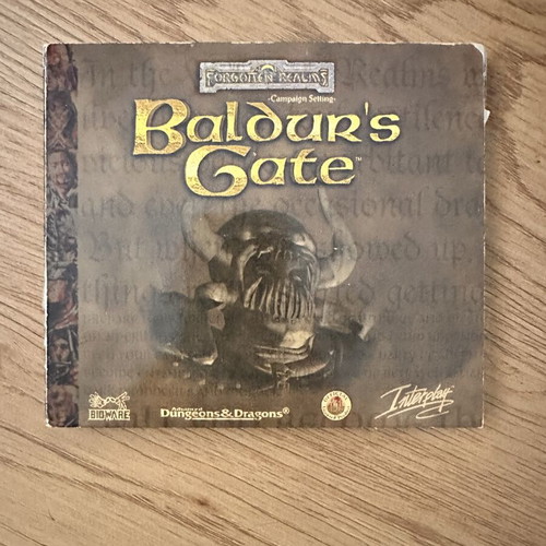 Baldur’s Gate PC game in excellent condition