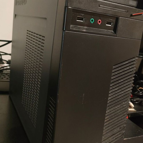 Lenovo M72e ThinkCentre i3 2130 desktop used with 8GB RAM and 120GB SSD, 22-inch Philips LCD