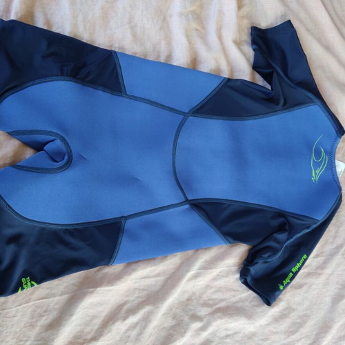 Neoprene swimsuit for ages 8-10 like new, blue