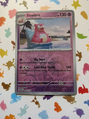 Slowbro Card 080/165 Sv: Scarlet & Violet 151 Reverse Holo new