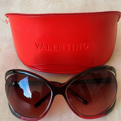 Valentino women's sunglasses used, burgundy