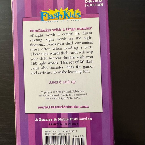 English Learning Flashcards for Kids used, 85 cards