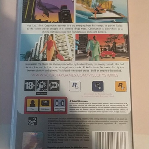 Grand Theft Auto Vice City Stories PSP Platinum like new
