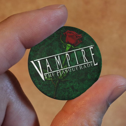 Vampire The Masquerade pins new, set of 2, 3.2cm