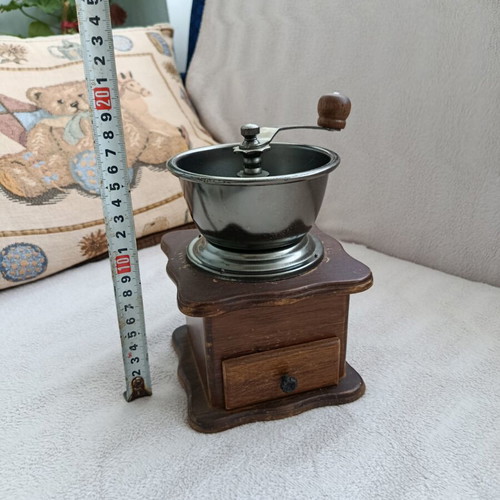 Coffee grinder used, vintage manual