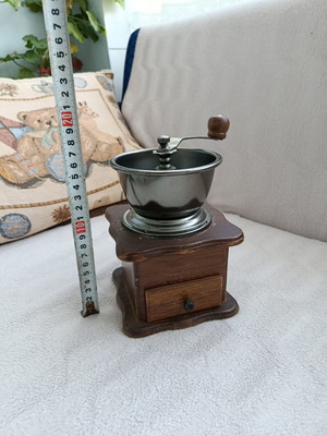 Coffee grinder used, vintage manual