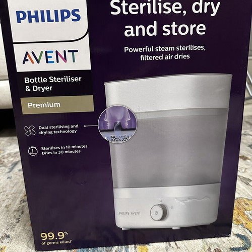 Philips Premium Electric Baby Bottle Sterilizer for 6 Bottles used SCF293/00