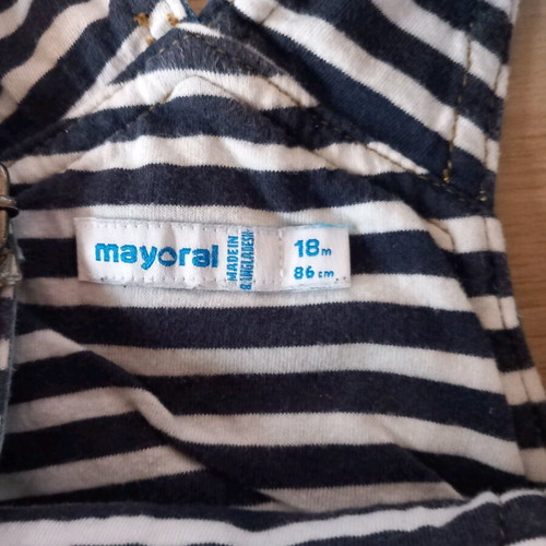 Mayoral salopette like new for 1-1.5 years old