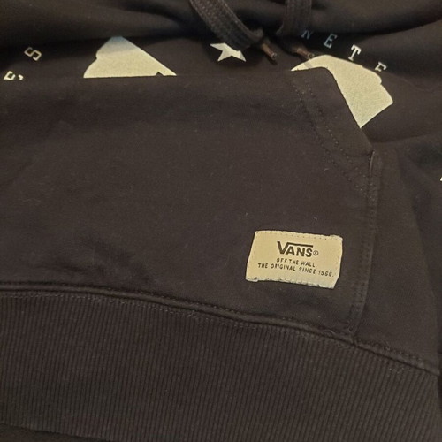 Vans men's hoodie like new, black, size XL