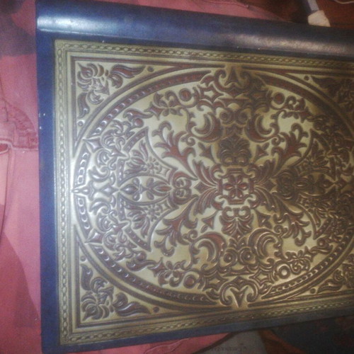 Chiyoda Japan vintage engraved photo album faux leather