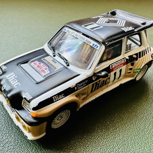 Renault 5 Turbo 1/43 scale model car used, 30º Tour de Corse 1986