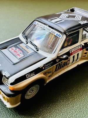 Renault 5 Turbo 1/43 scale model car used, 30º Tour de Corse 1986