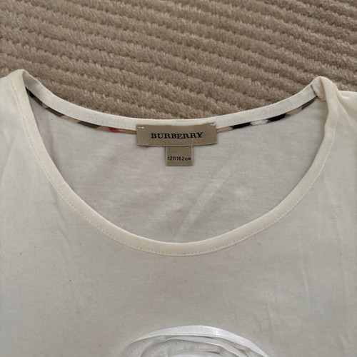 Burberry children's short-sleeve shirt like new, size 12, cotton