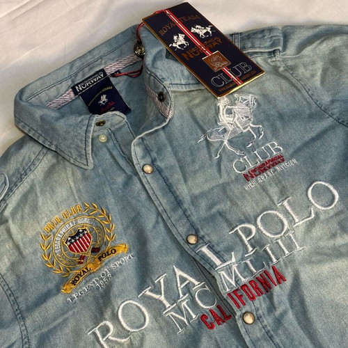 Polo Royal Team Jean Shirt Medium new