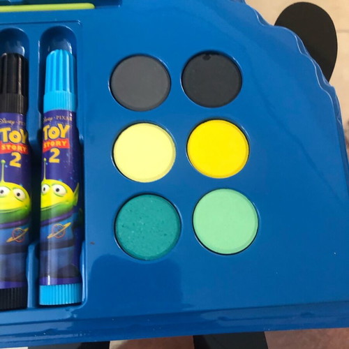Buzz Lightyear Coloring Set Toy Story 2 like new, big gift box set with watercolors and crayons