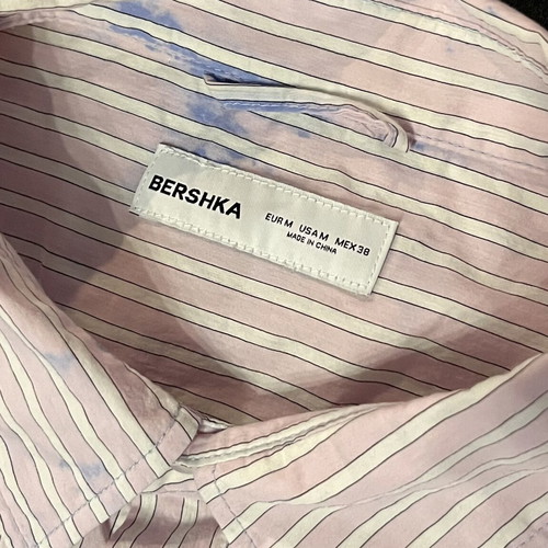 Bershka men's shirt size M, pink
