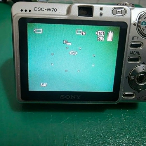 Sony Cyber-shot DSC-W70 digital camera with battery and charger