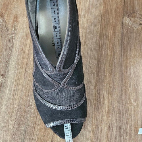 Karen Millen women's Peep-Toe boots size 37 new, black