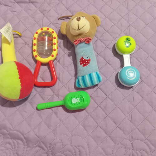 Baby Rattles set of 4 like new