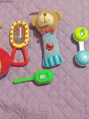 Baby Rattles set of 4 like new