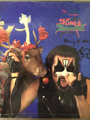 King Diamond No Presents For Christmas βινύλιο 12" σινγκλ, υπογεγραμμένο