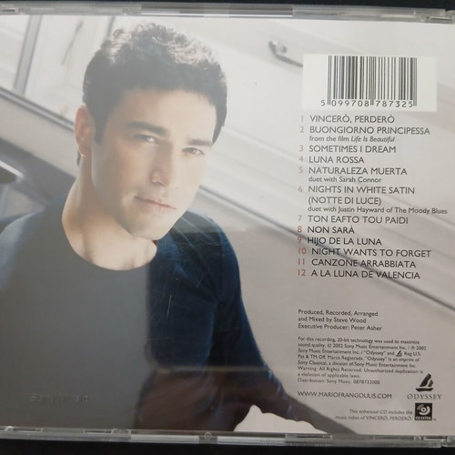 Mario Frangoulis Sometimes I Dream CD