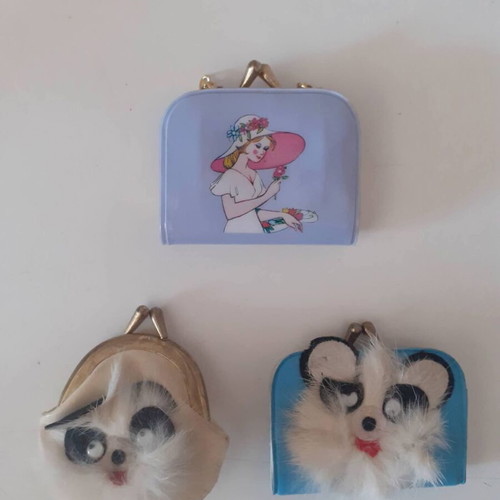 Children's Wallets from the 80s new, set of three