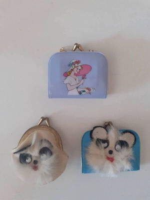 Children's Wallets from the 80s new, set of three
