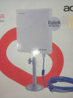 Approx USB WiFi външна антена 26dB употребявана с карта Ralink RT3070L