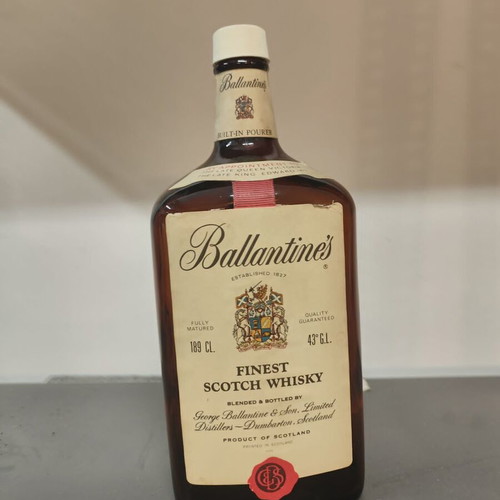 Ballantine's Finest Scotch Whisky 1.89L empty vintage bottle like new