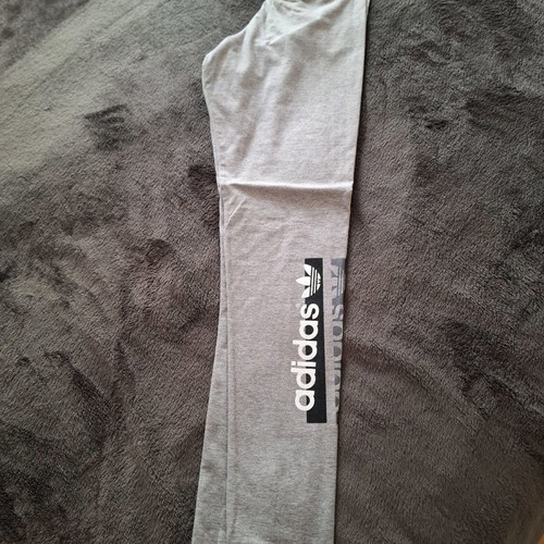 Adidas gray sports leggings used, size small