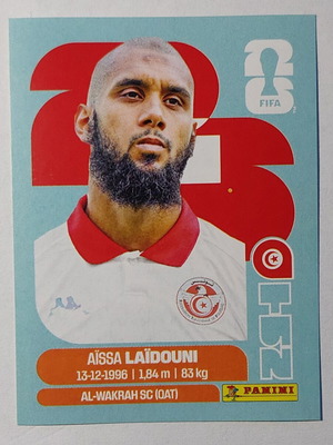 Aissa Laidouni FIFA World Cup 2026 Tunisia sticker