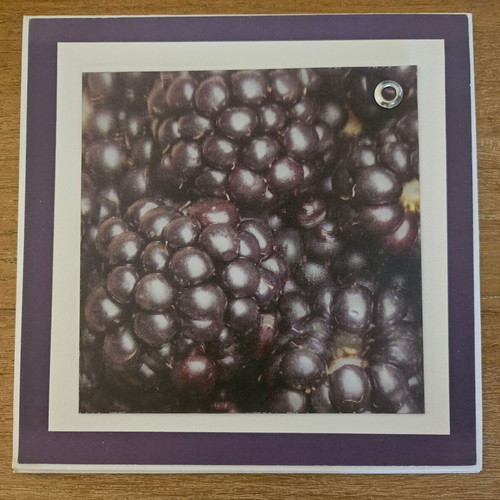 Greeting card 3D with blackberries, new