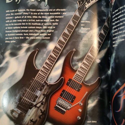 Music magazines used, pack of 5 including Jackson Guitars and Metal Hammer