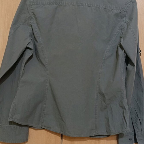 NEXT shirt uk 12 like new, olive green color, cotton