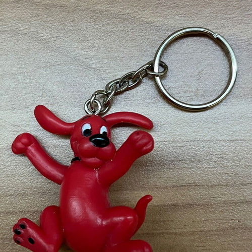 Red dog keychain used