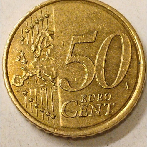 50 Euro Cent Coin used, Nikola Tesla 2023 Croatia