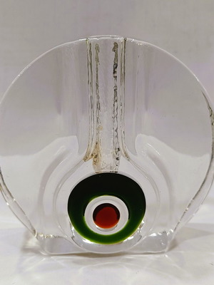 Συλλεκτικό Βάζο Walther Glas Bullseye σχεδιασμένο από Heiner Düsterhaus σαν καινούργιο