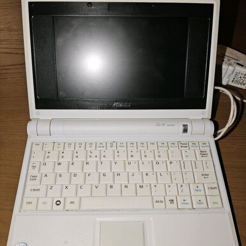 Asus Eee PC netbook μεταχειρισμένο με φορτιστή, λευκό