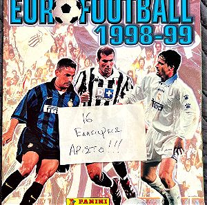 Αλμπουμ - Panini EUROFOOTBALL 1998-99 (16 ελλειψεις) ΣΠΑΝΙΟΤΑΤΟ
