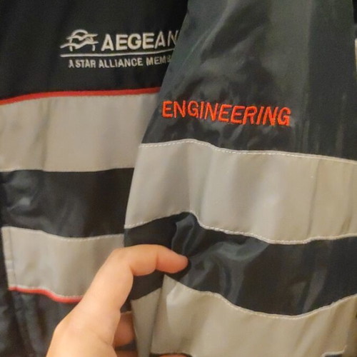 Aegean aircraft mechanic jacket used, size M to L