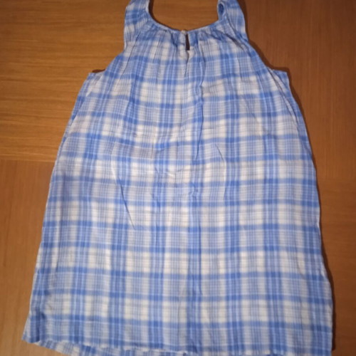 Massimo Dutti plaid dress for girl 9-10 years like new, blue