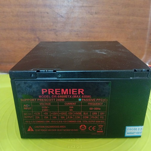 Psu Premier 450W computer power supply like new