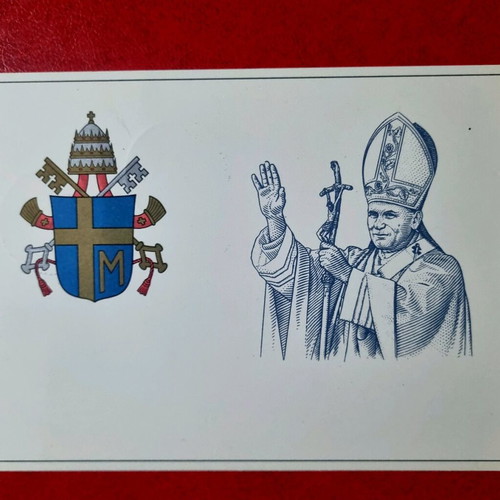 Vatican postcard like new with the Pope