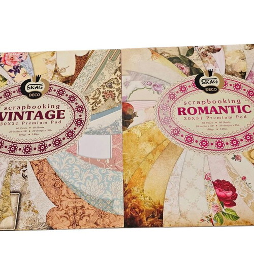 Scrapbook new, set of 2 pieces 30x31cm, 120 sheets