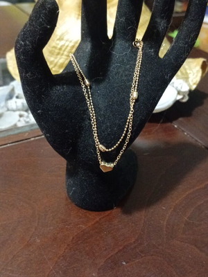Anklet chain new, gold color