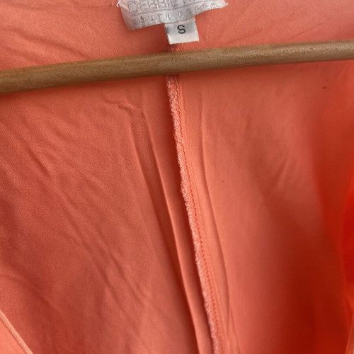 Boho kaftan dress Debbie Katz small, like new, orange with embroidery