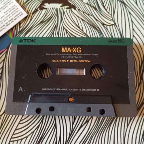 Tdk MA-XG 60 cassette tape used, metal type IV