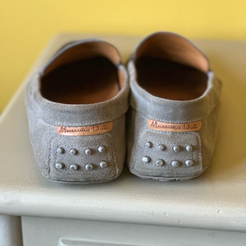 Massimo Dutti moccasins used, gray, sizes 44.5-45.5